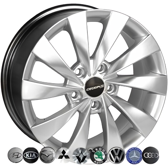 Литі диски Replica Kia (BK438) R16 W7 PCD5x114.3 ET45 DIA67.1 (HS)