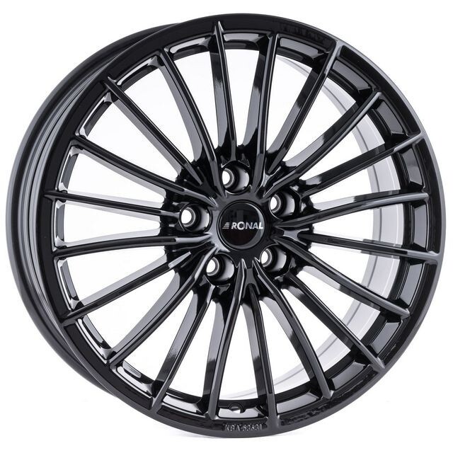 Литі диски Ronal R68 R19 W9.5 PCD5x114.3 ET45 DIA64.1 (jet black)-зображення-1