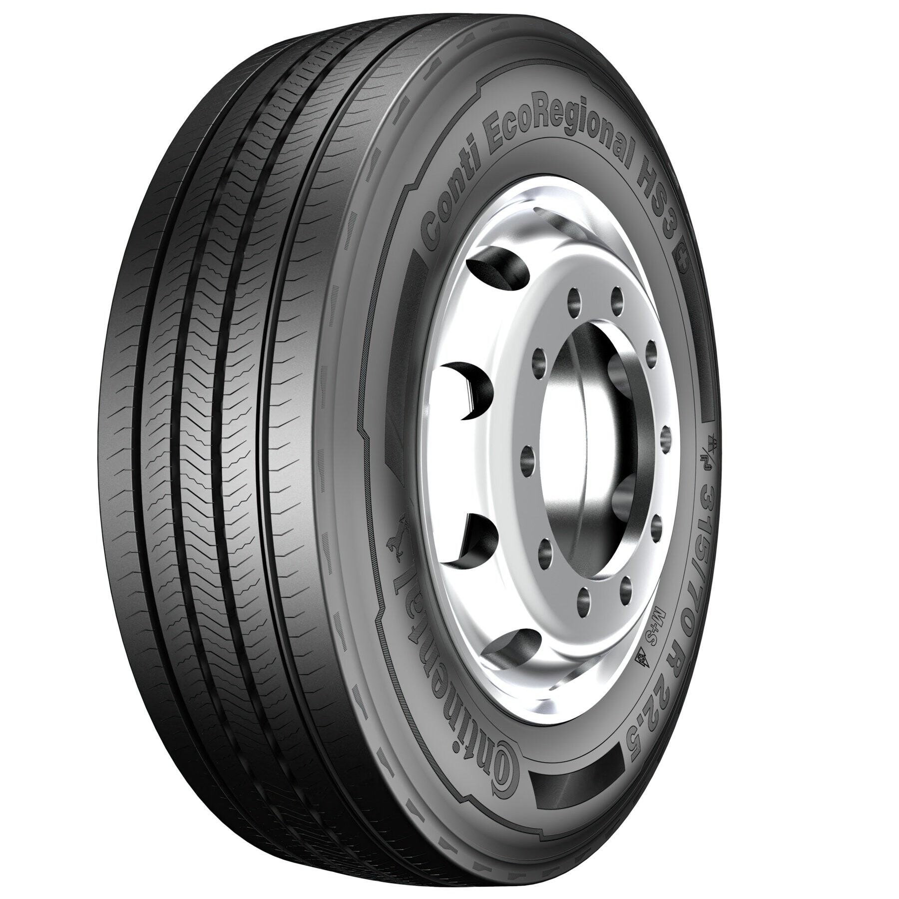 Вантажні шини Continental Conti EcoRegional HS3+ (рульова) 385/55 R22.5 160K 3PMSF 20PR-зображення-1