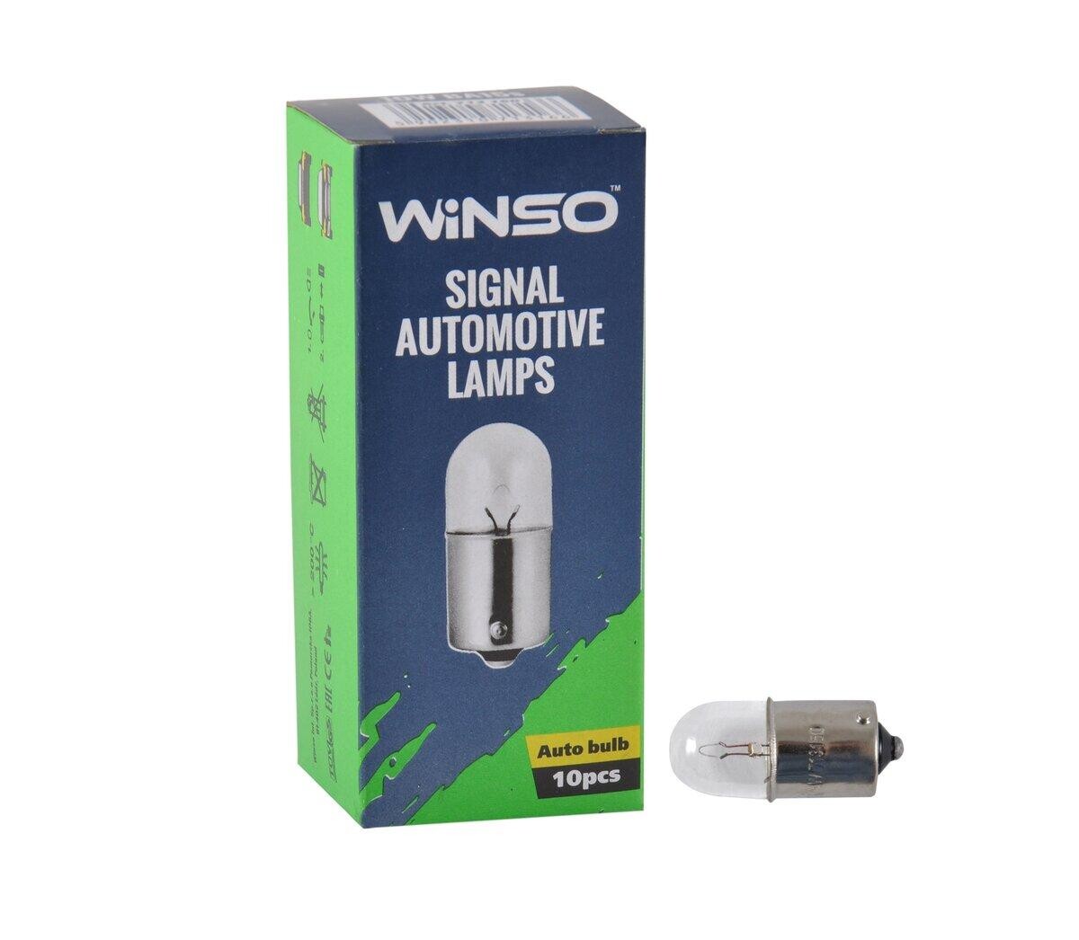 Лампа розжарювання Winso 12V R5W 5W BA15s, 10шт.