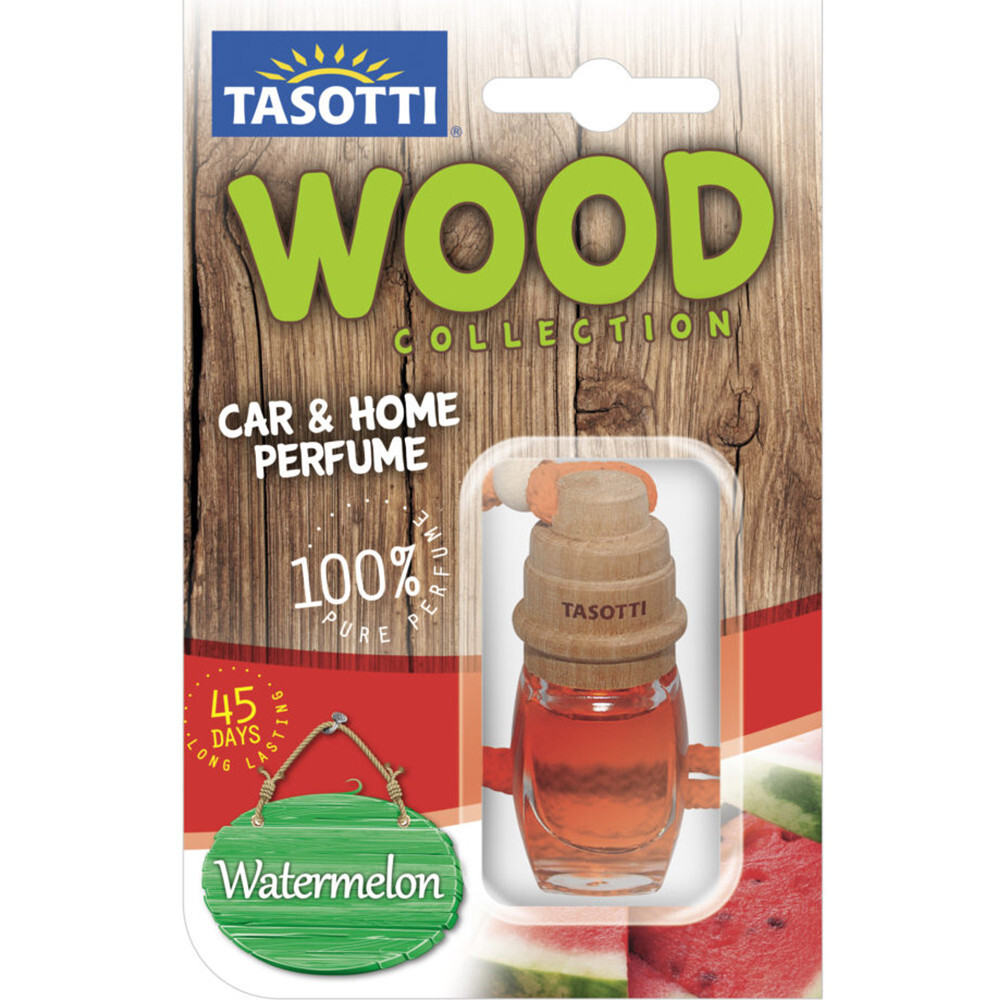 Ароматизатор корковий на дзеркало Tasotti Wood Watermelon (Кавун) 7ml-зображення-1