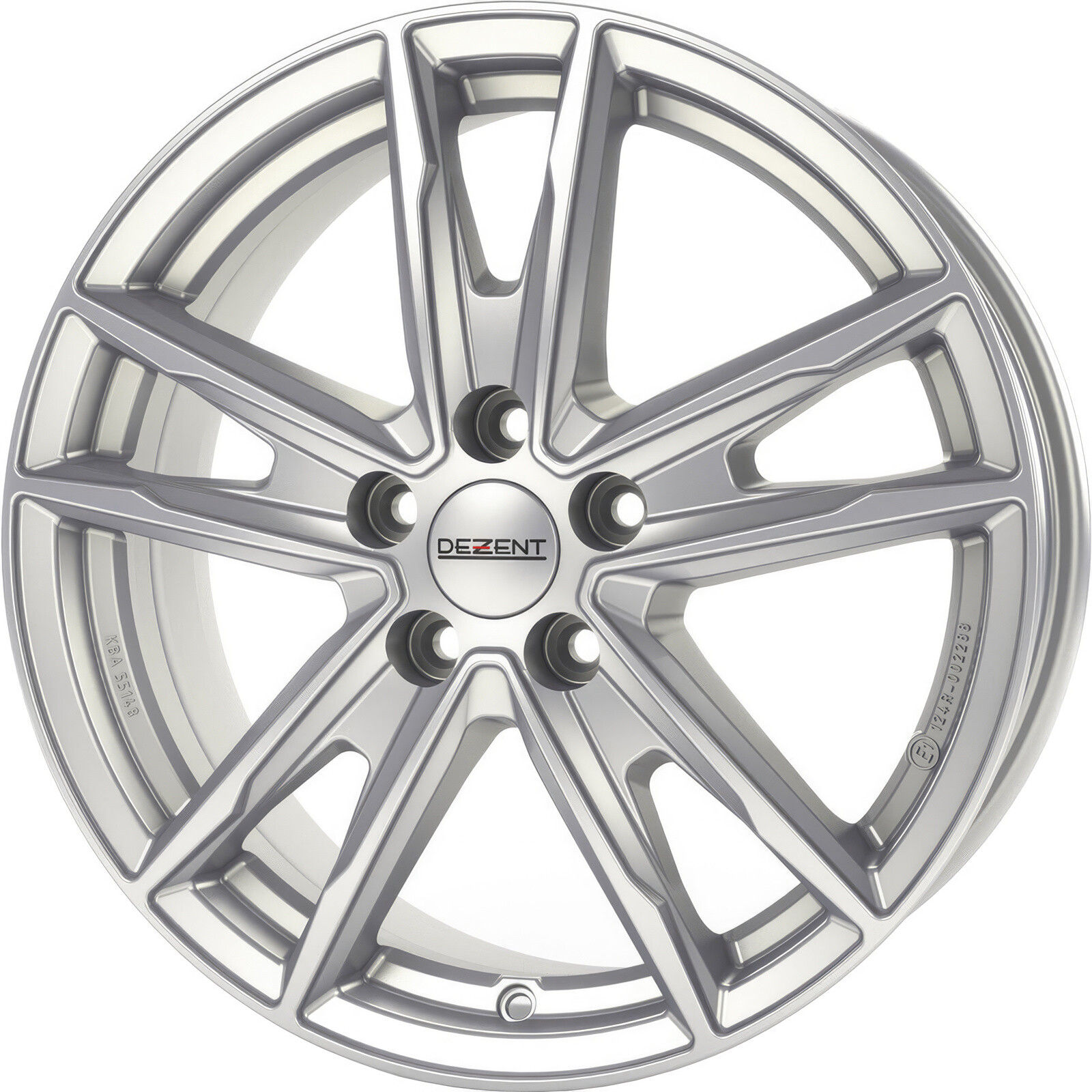 Литі диски Dezent KF R16 W6.5 PCD5x112 ET41 DIA57.1 (silver)