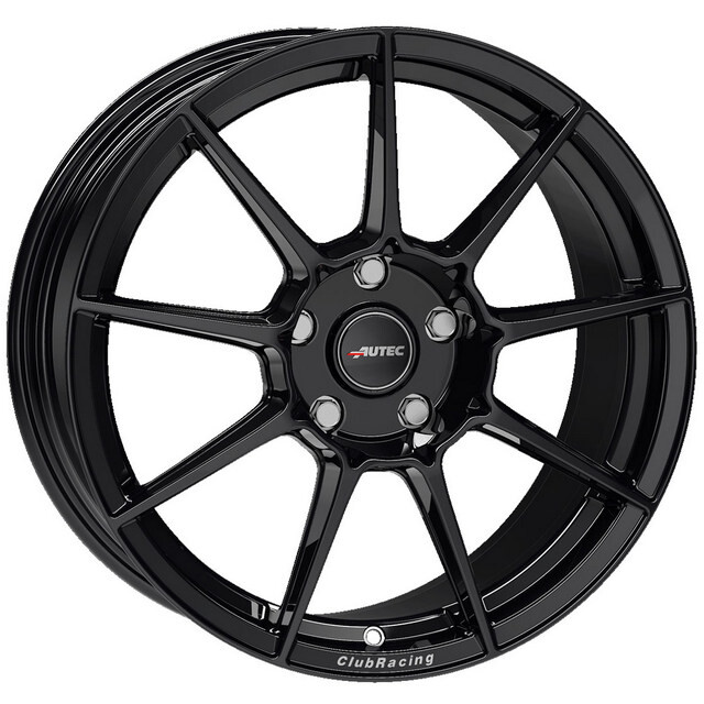 Литі диски Autec Club Racing R18 W8.5 PCD5x112 ET46 DIA70.1 (gloss black)-зображення-1