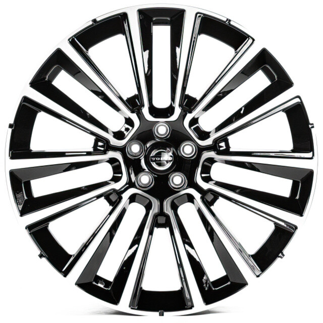 Литі диски Replica Volvo (V22670) R22 W9 PCD5x108 ET38.5 DIA63.3 (gloss black machined face)-зображення-1