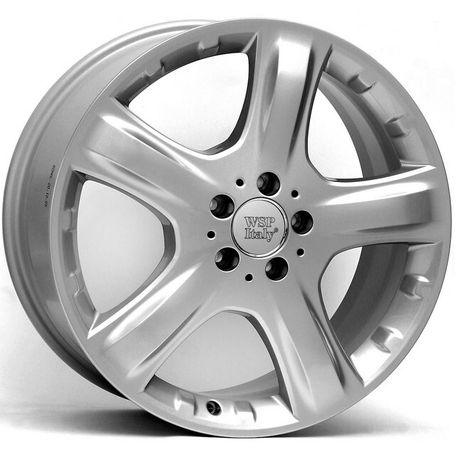 Литі диски WSP Italy Mercedes (W737) Mosca R17 W8 PCD5x112 ET60 DIA66.6 (silver)-зображення-1