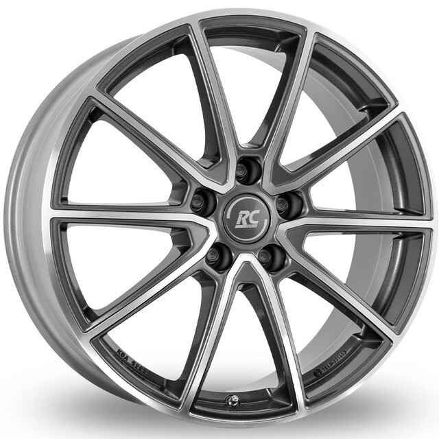 Литі диски RC Design RC-32 R17 W7 PCD5x114.3 ET43.5 DIA67.1 (grey polished)-зображення-1