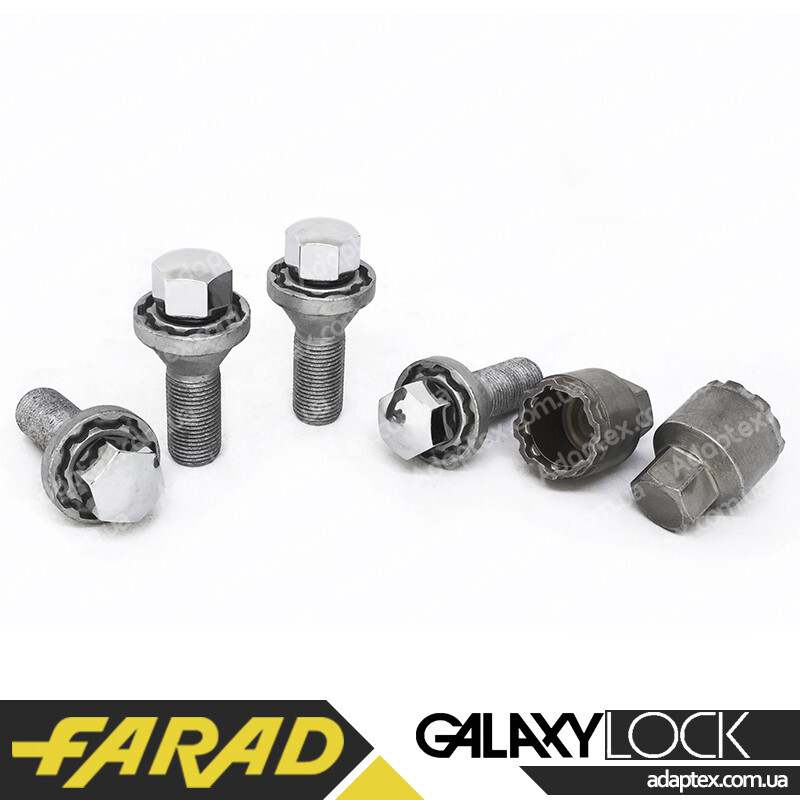 FARAD GALAXYLOCK | Болти секретні М14х1.5х34 Конус Два ключі 19