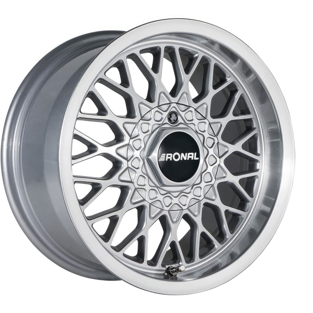 Литі диски Ronal LS R15 W7.5 PCD4x100 ET25 DIA57.1 (silver front diamond cut)