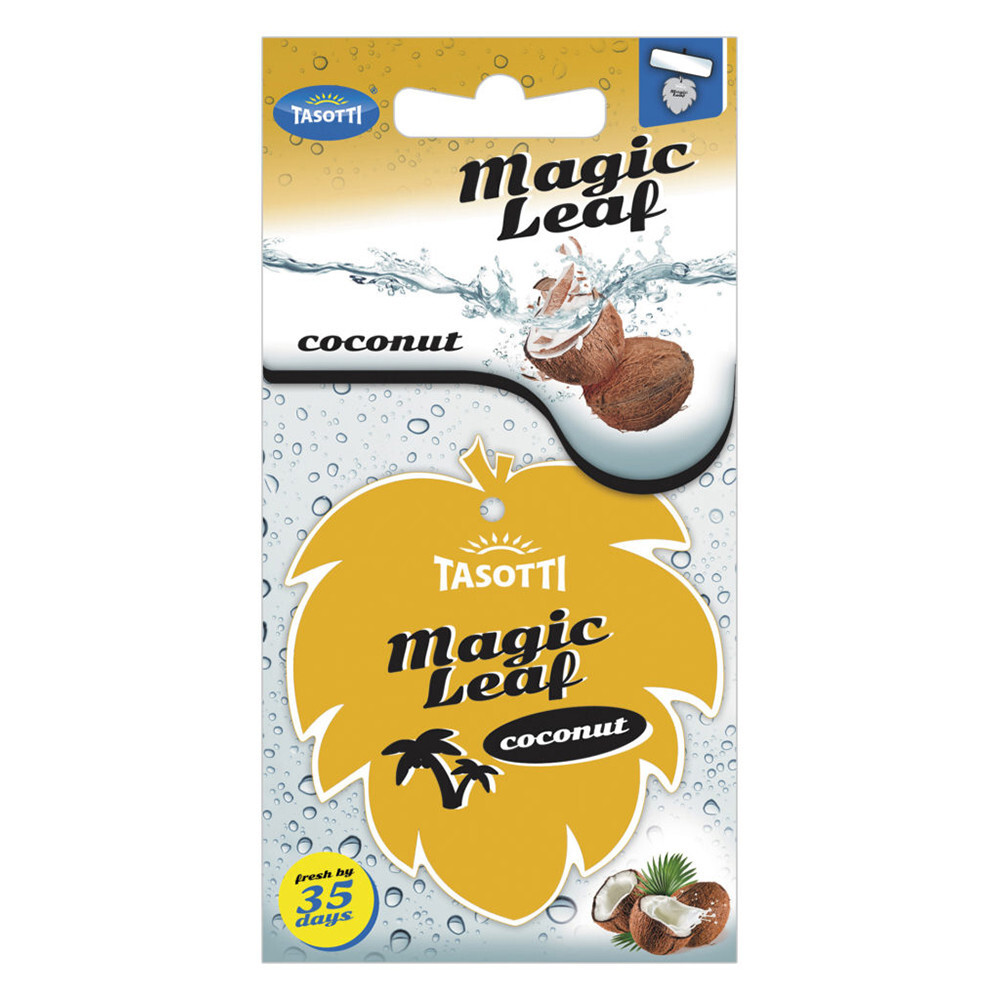 Ароматизатор сухий листочок Tasotti Magic Leaf Coconut (Кокос)-зображення-1