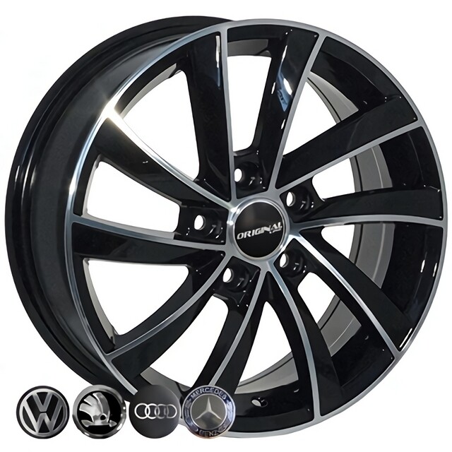 Литі диски Replica Volkswagen (BK5290) R16 W6.5 PCD5x112 ET46 DIA57.1 (BP)