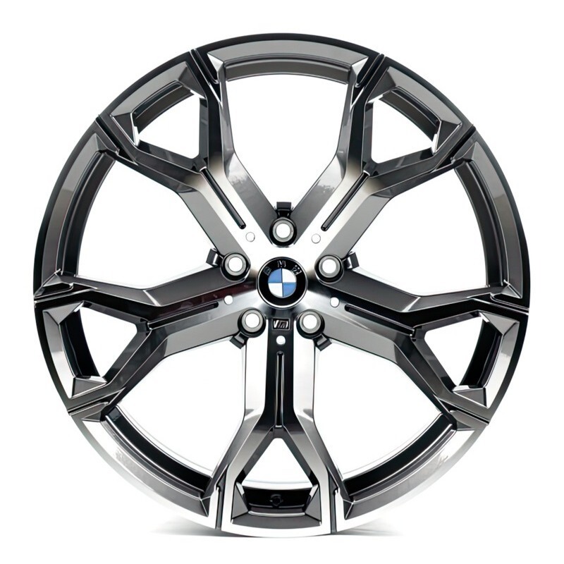 Литі диски Replica BMW (B1538) R20 W10.5 PCD5x112 ET40 DIA66.6 (gun metal machined face)-зображення-1