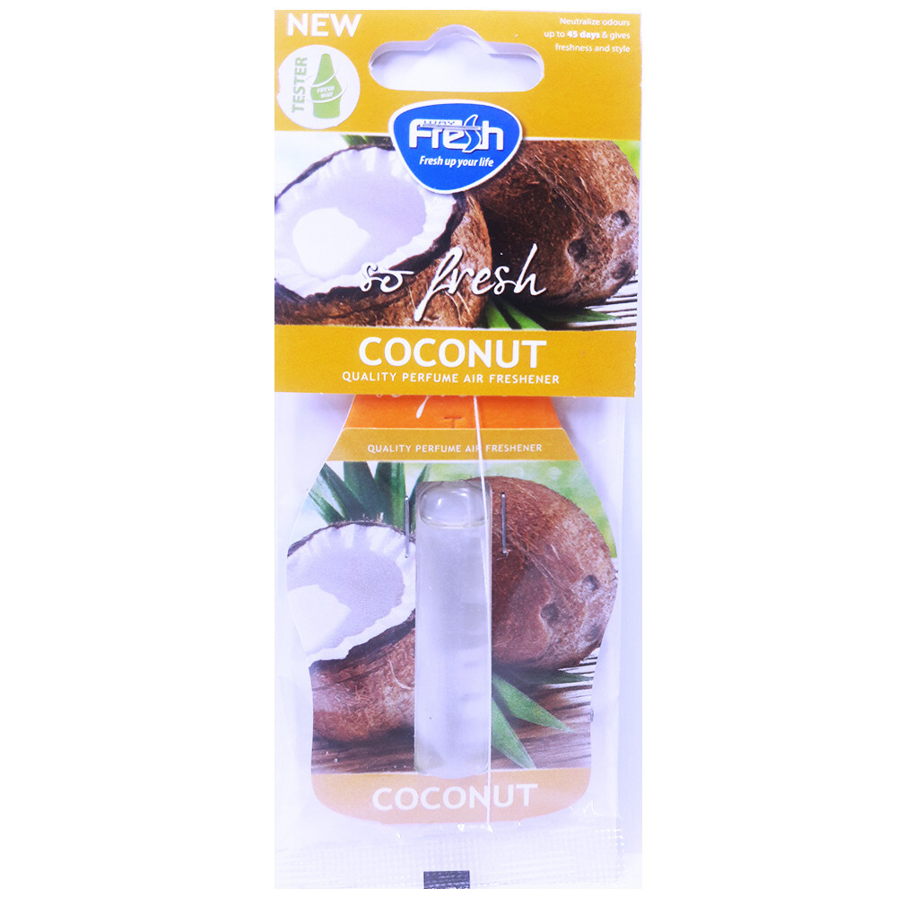 Рідкий Ароматизатор на дзеркало Fresh Way So Fresh Ampule Coconut (Кокос) 4,5 ml-зображення-1