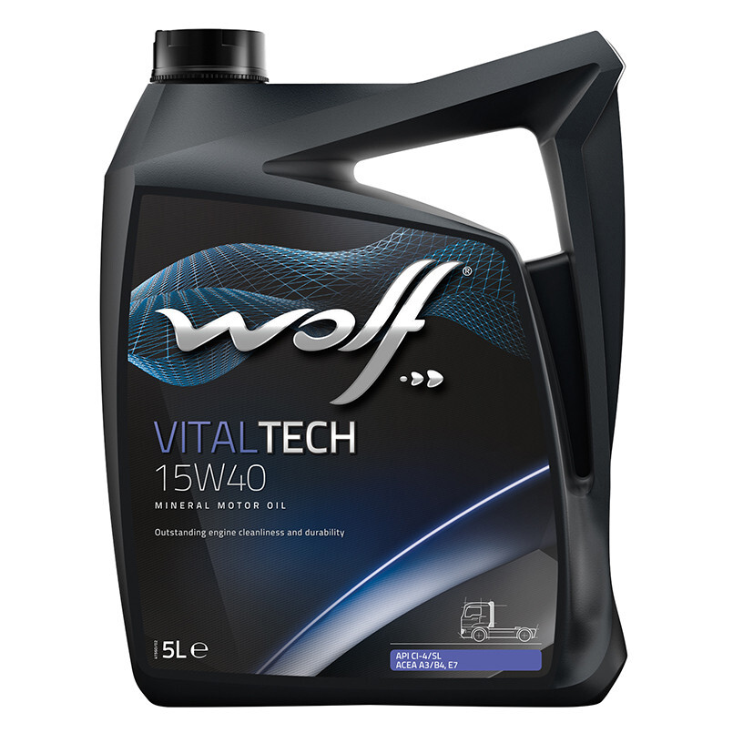 Моторне масло Wolf VitalTech 15W-40 (5л.)