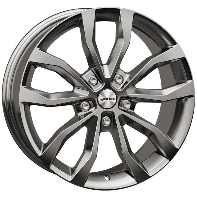 Литі диски Autec Uteca R18 W8 PCD5x114.3 ET35 DIA70.1 (titan silver)-зображення-1