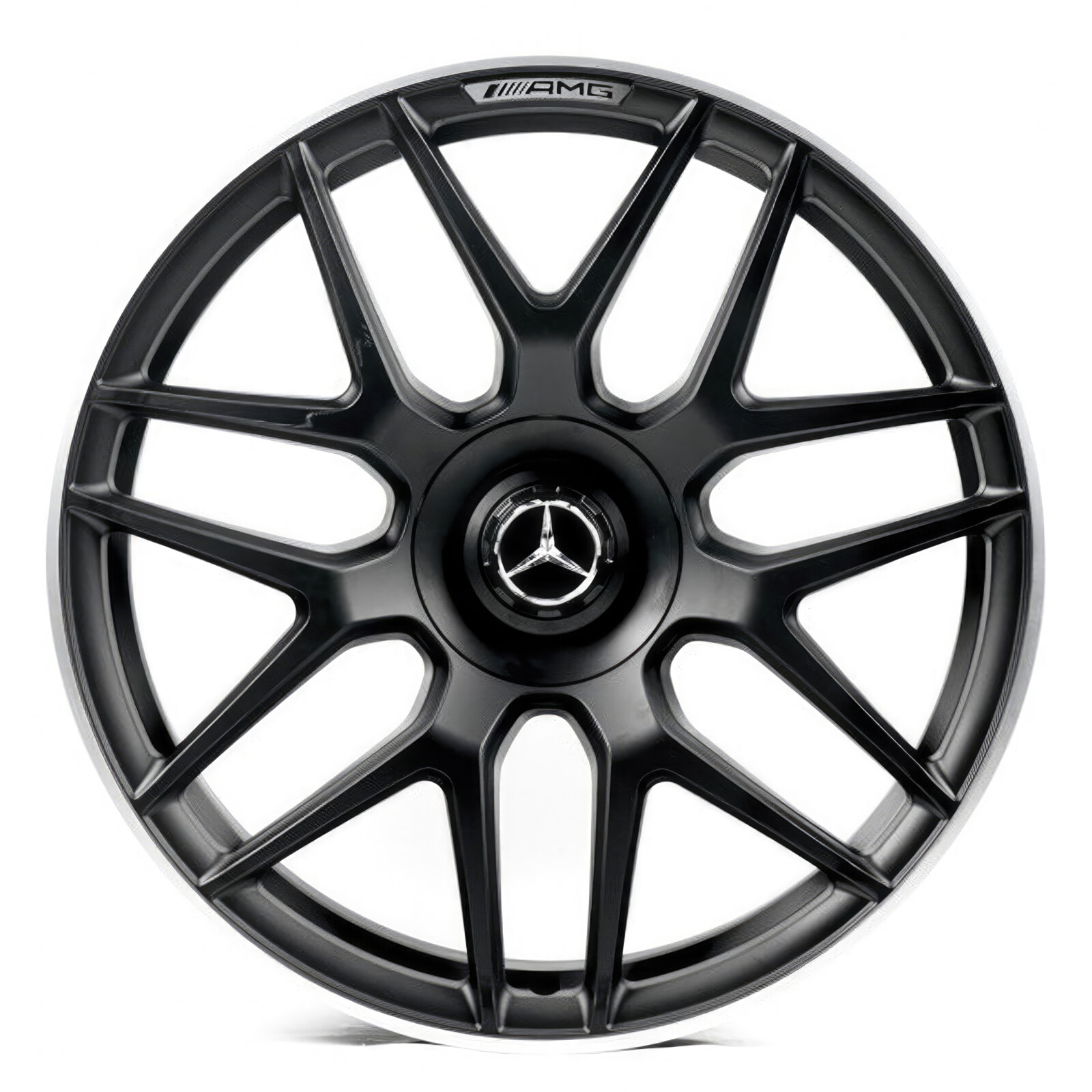 Литі диски Replica Mercedes (MR021-063) R22 W10 PCD5x130 ET36 DIA84.1 (matt black machined lip)