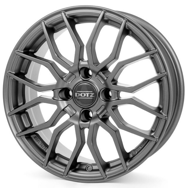 Литі диски Dotz LimeRock R16 W6.5 PCD4x108 ET20 DIA65.1 (gun metal)-зображення-1