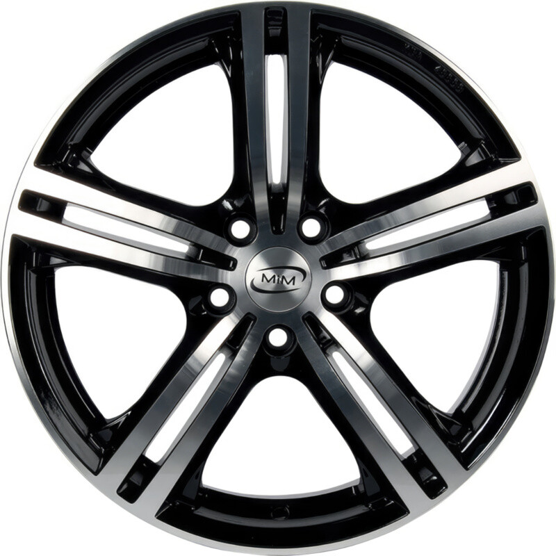 Литі диски MIM Milano Evo R15 W6.5 PCD5x110 ET38 DIA65.1 (black polished)-зображення-2