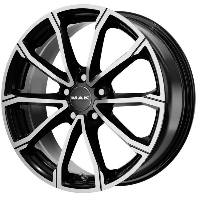 Литі диски Mak DaVinci R18 W7 PCD5x110 ET40 DIA65.1 (black mirror)-зображення-1