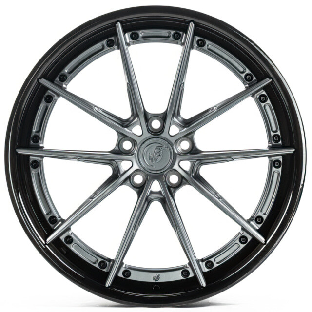 Литі диски WS Forged WS-026C R20 W8.5 PCD5x112 ET35.5 DIA66.45 (satin grey lip brushed black)-зображення-1