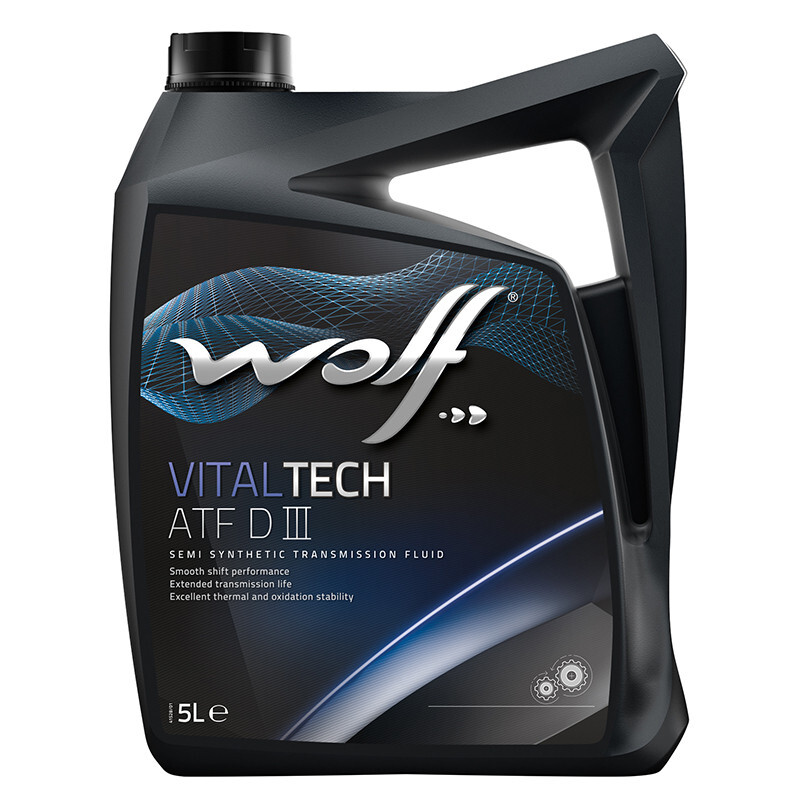 Трансмісійне масло Wolf Vitaltech ATF DIII (5л.)