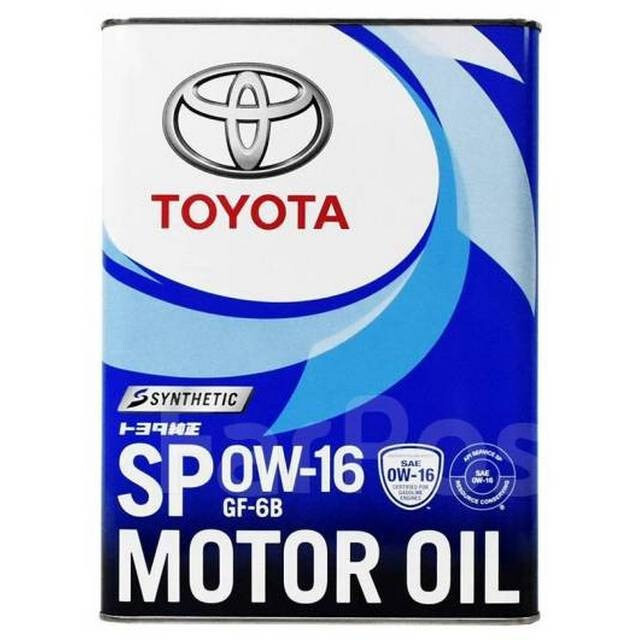 Моторна олія Toyota Motor Oil SP/GF-6B 0W-16 Japan (4л.)