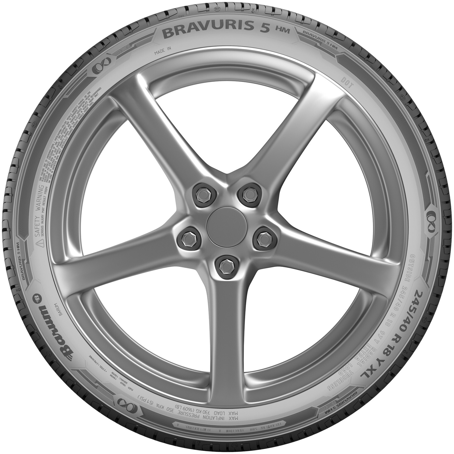 Літні шини Barum Bravuris 5 HM 155/60 R15 74T-зображення-3
