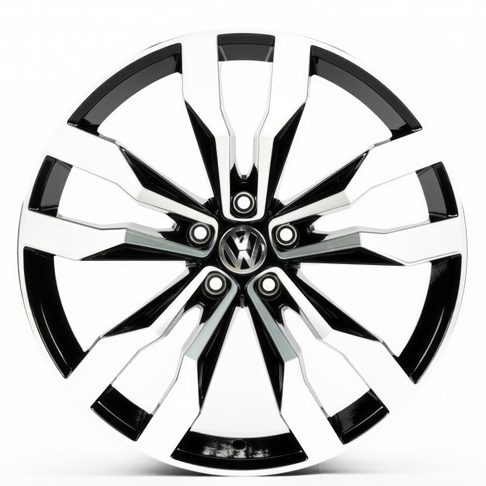 Литі диски Replica Volkswagen (VV5389) R19 W8.5 PCD5x112 ET38 DIA57.1 (gloss black machined face)-зображення-1