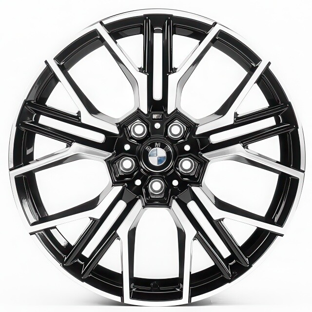 Литі диски Replica BMW (B0405) R19 W8 PCD5x112 ET32 DIA66.6 (gloss black machined face)