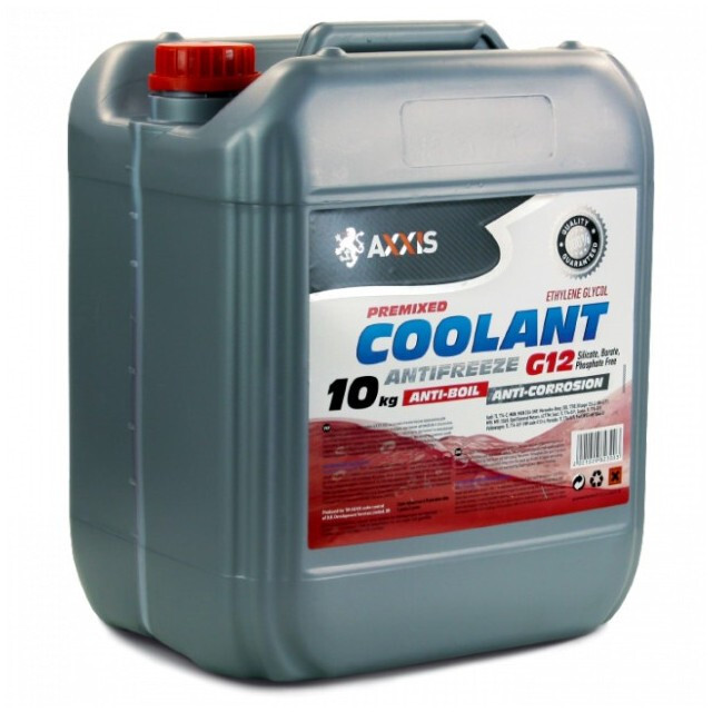 Антифриз AXXIS RED G12+ Сoolant Ready-Mix -36°C (червоний) (Каністра 10кг.)