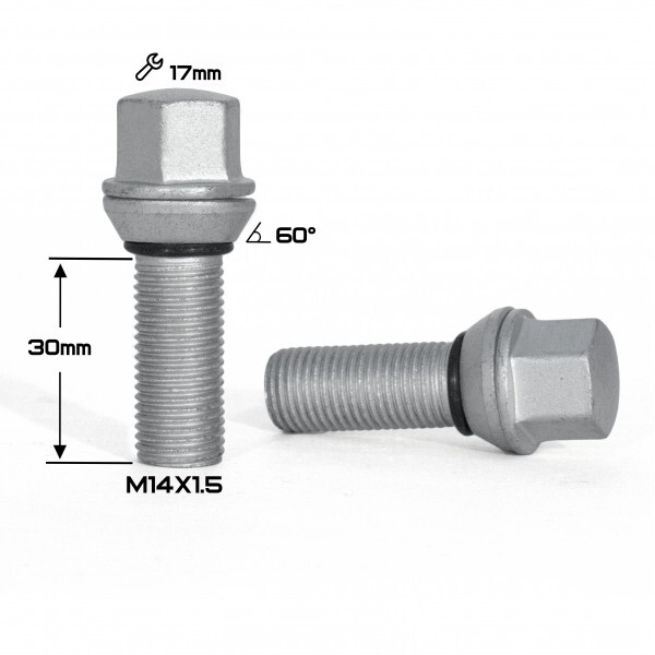 Колісні болти HARRY Ексцентрик (M14x1.5x30 NEX17) Dacromet