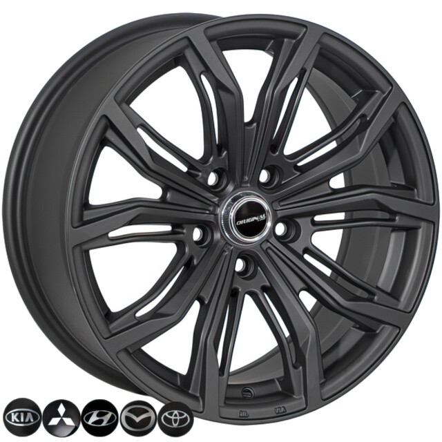 Литі диски Replica Skoda (2747) R19 W8.5 PCD5x112 ET40 DIA66.6 (BLKM)-зображення-1