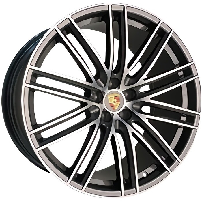 Литі диски Replica Porsche (PR897) R21 W9.5 PCD5x112 ET24 DIA66.6 (GMF)-зображення-1