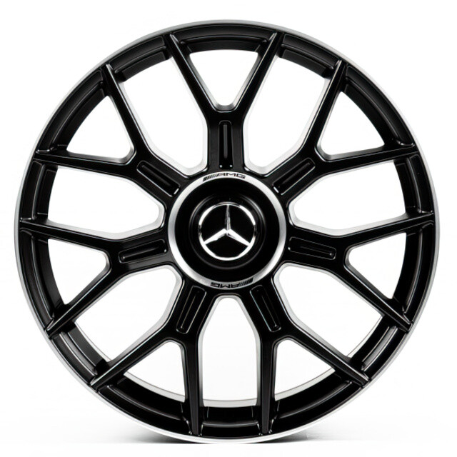 Литі диски Replica Mercedes (MR606) R19 W8.5 PCD5x112 ET40 DIA66.6 (satin black machined lip)-зображення-1