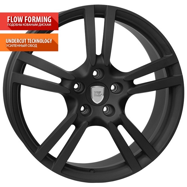 Литі диски WSP Italy Porsche (W1054) Saturn R21 W10.5 PCD5x130 ET57 DIA71.6 (dull black)-зображення-1