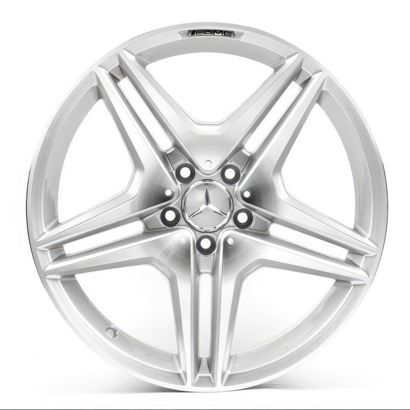 Литі диски Replica Mercedes (MR496) R19 W8.5 PCD5x112 ET43 DIA66.6 (silver machined face)-зображення-1