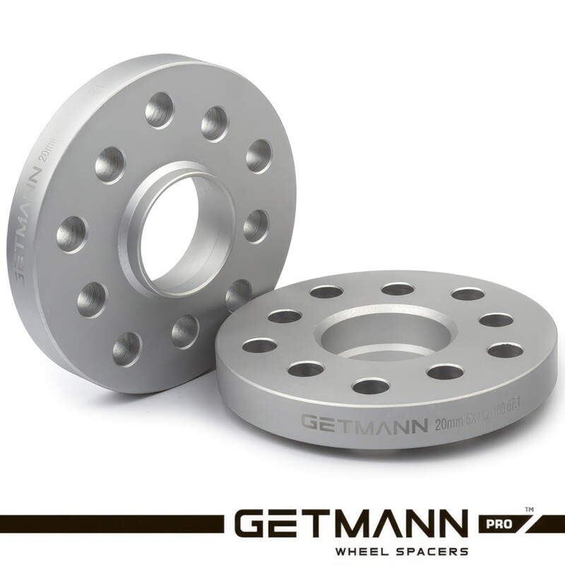 Проставка автомобільна GETMANN H = 20 мм PCD5x100 DIA57.1 для Audi, Seat, Skoda, Volkswagen (D-134 мм) Сіра