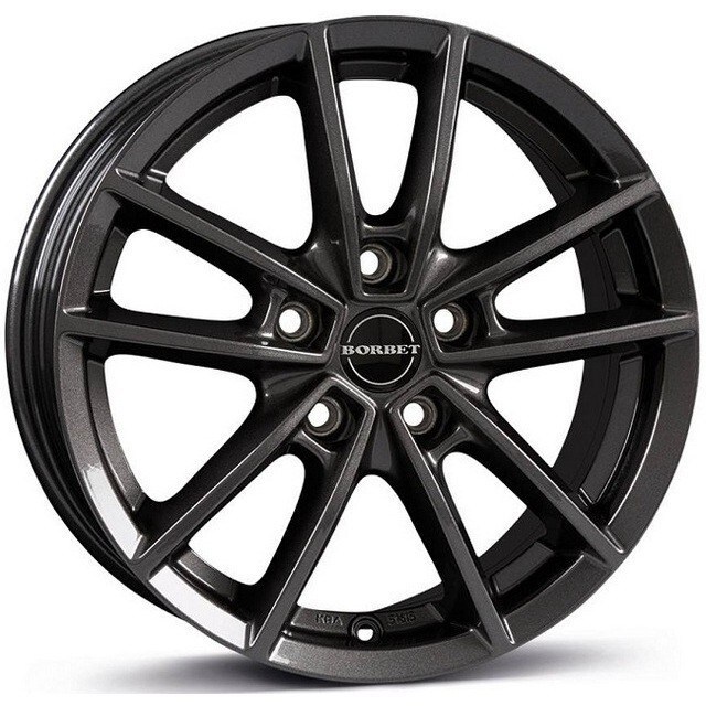 Литі диски Borbet W R18 W8 PCD5x108 ET40 DIA72.5 (mistral anthracite glossy)-зображення-1