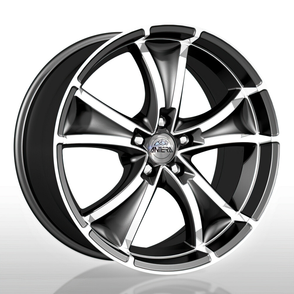 Литі диски Antera 383 R19 W9.5 PCD5x112 ET40 DIA75 (matt black diamond cut)-зображення-1