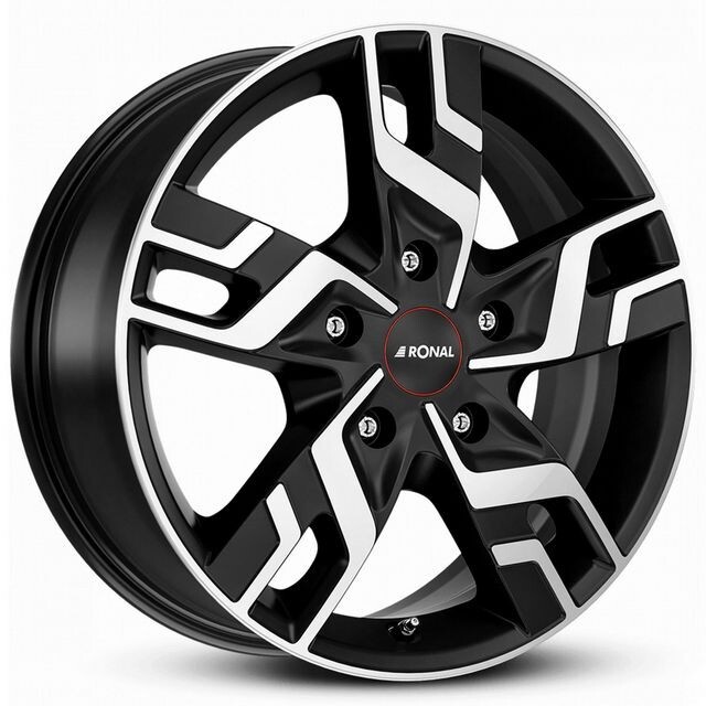 Литі диски Ronal R64 R17 W7 PCD5x108 ET46 DIA65.1 (black polished)