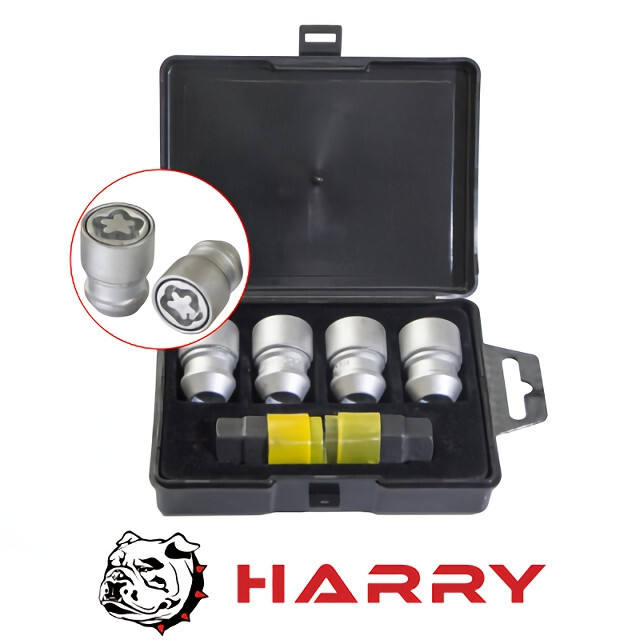 Комплект гайок (секретки) Harry Конус (M12x1.5x36 NEX 19/21) Dacromet-зображення-1