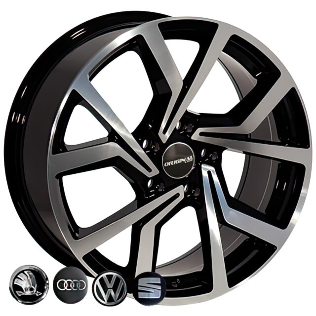 Литі диски Replica Volkswagen (BK5125) R18 W8 PCD5x112 ET45 DIA57.1 (BKP) Литі диски Replica Volkswagen (BK5125) R18 W8 PCD5x112 ET45 DIA57.1 (BKP)