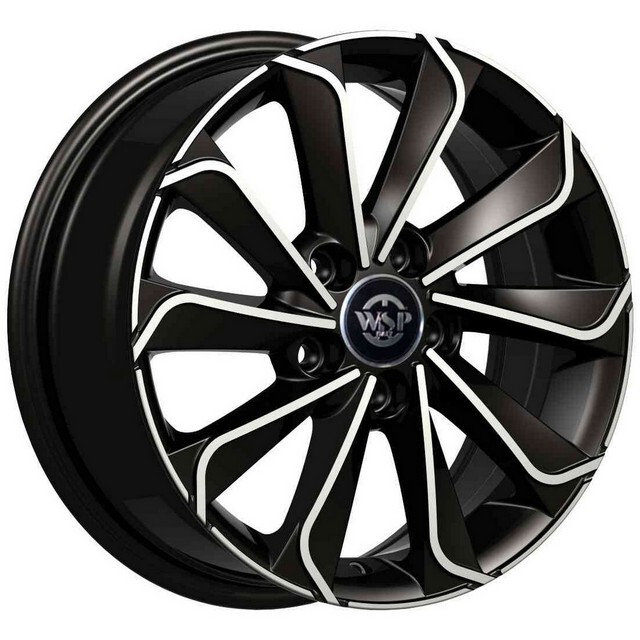 Литі диски WSP Italy Audi (WD003) Corinto R16 W6.5 PCD5x100 ET40 DIA57.1 (gloss black polished)