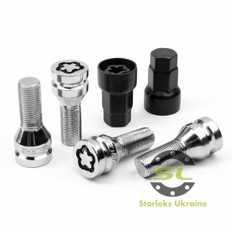 Комплект болтів (секретки) Starleks Конус (М14х1.25х28) Преміум/Блістер