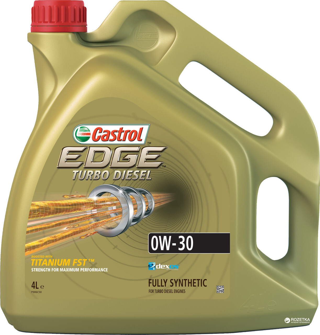 Моторне масло Castrol EDGE Titanium TURBO DIESEL 0W-30 4л Моторне масло Castrol EDGE Titanium TURBO DIESEL 0W-30 4л