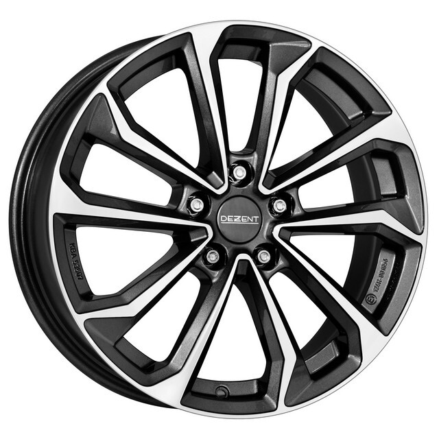 Литі диски Dezent KS R17 W7 PCD5x114.3 ET48.5 DIA67.1 (gun metal polished)-зображення-1