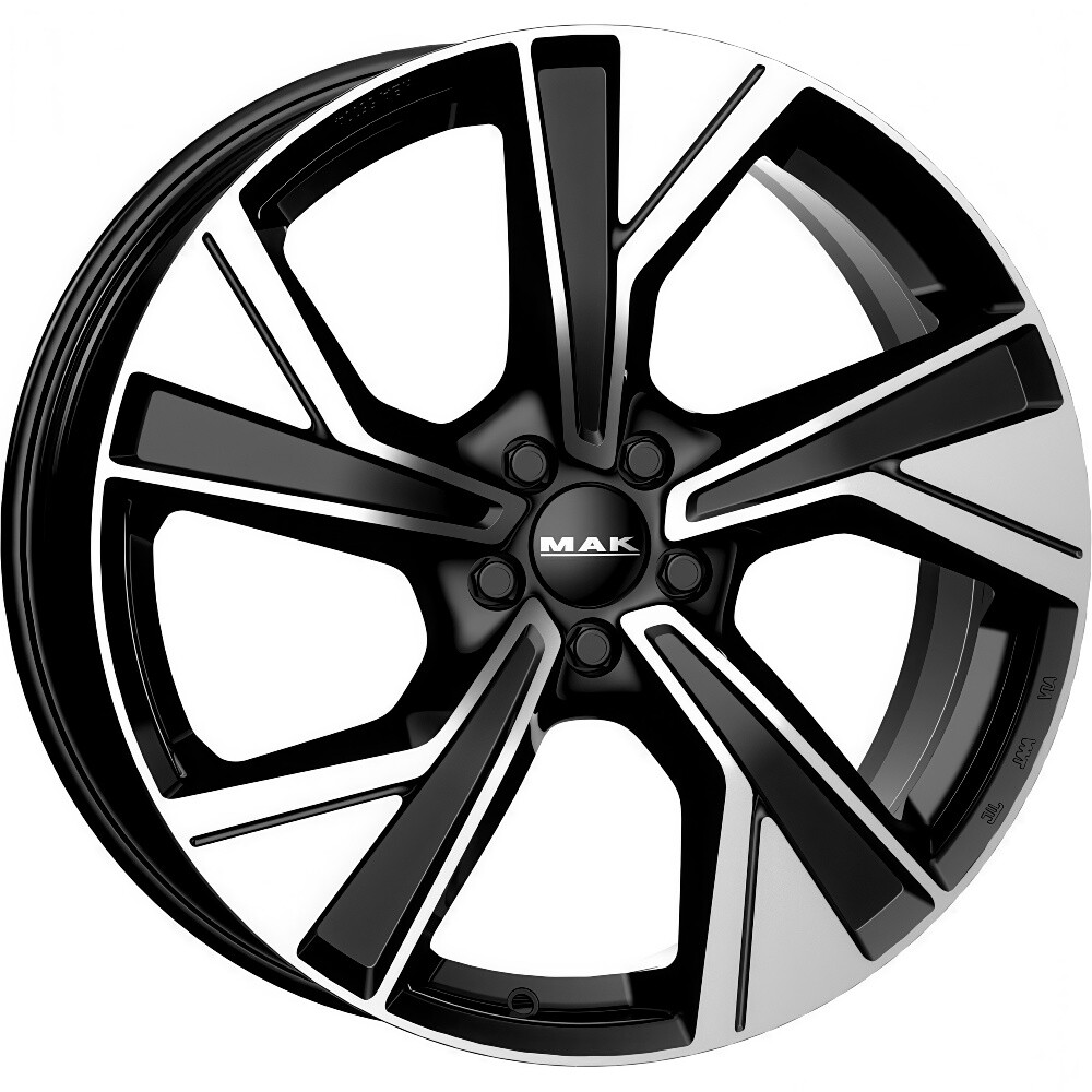 Литі диски Mak Malmoe R18 W8 PCD5x108 ET42 DIA63.4 (black polished)-зображення-1