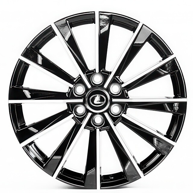 Литі диски Replica Lexus (LX3218) R22 W8.5 PCD6x139.7 ET56 DIA95.1 (black machined face)