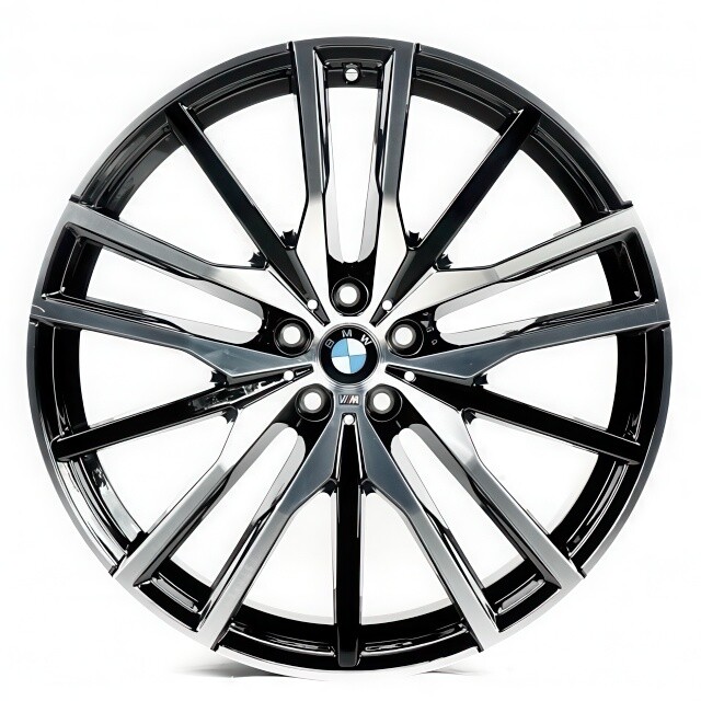 Литі диски Replica BMW (B021-022) R22 W9.5 PCD5x112 ET37 DIA66.6 (black machined face)