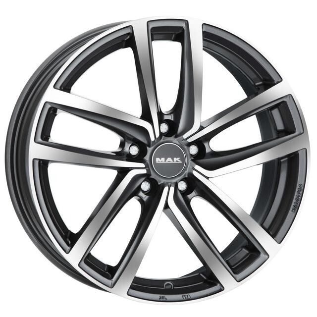 Литі диски Mak Magma R17 W7 PCD5x100 ET55 DIA56.1 (black mirror)-зображення-1