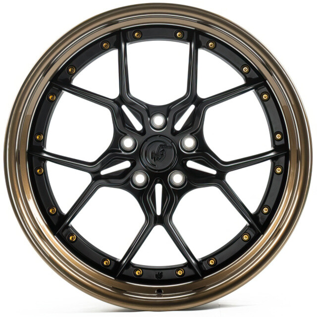 Литі диски WS Forged WS-052C R19 W11.5 PCD5x112 ET15 DIA66.45 (satin black lip gloss bronze)